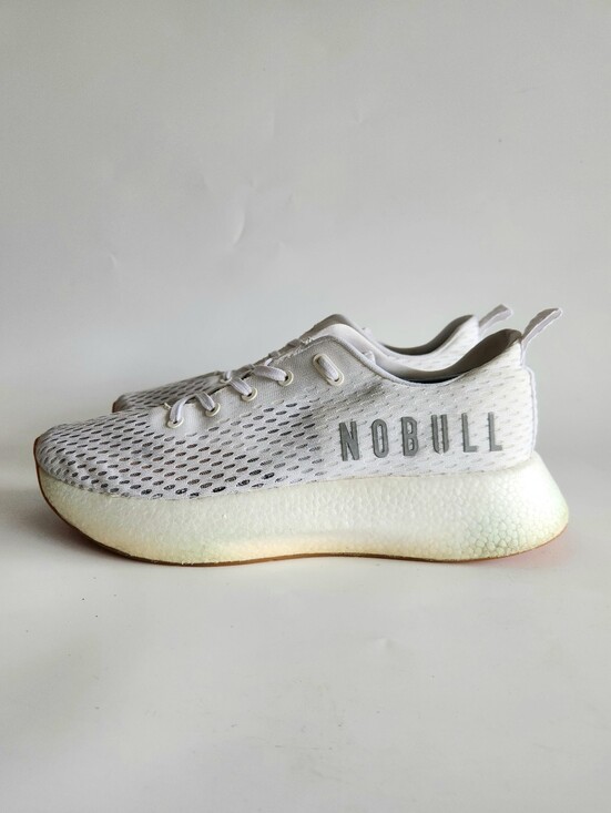 Nobull Journey Mens Sz 11.5 Classic White Athletic Running Trainer Shoe Sneakers main image 2